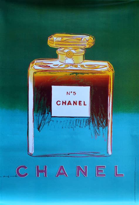 andy warhol chanel no 5 poster original